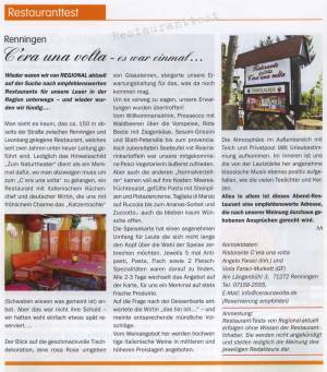 presse2 • C'era una volta italienisches Restaurant